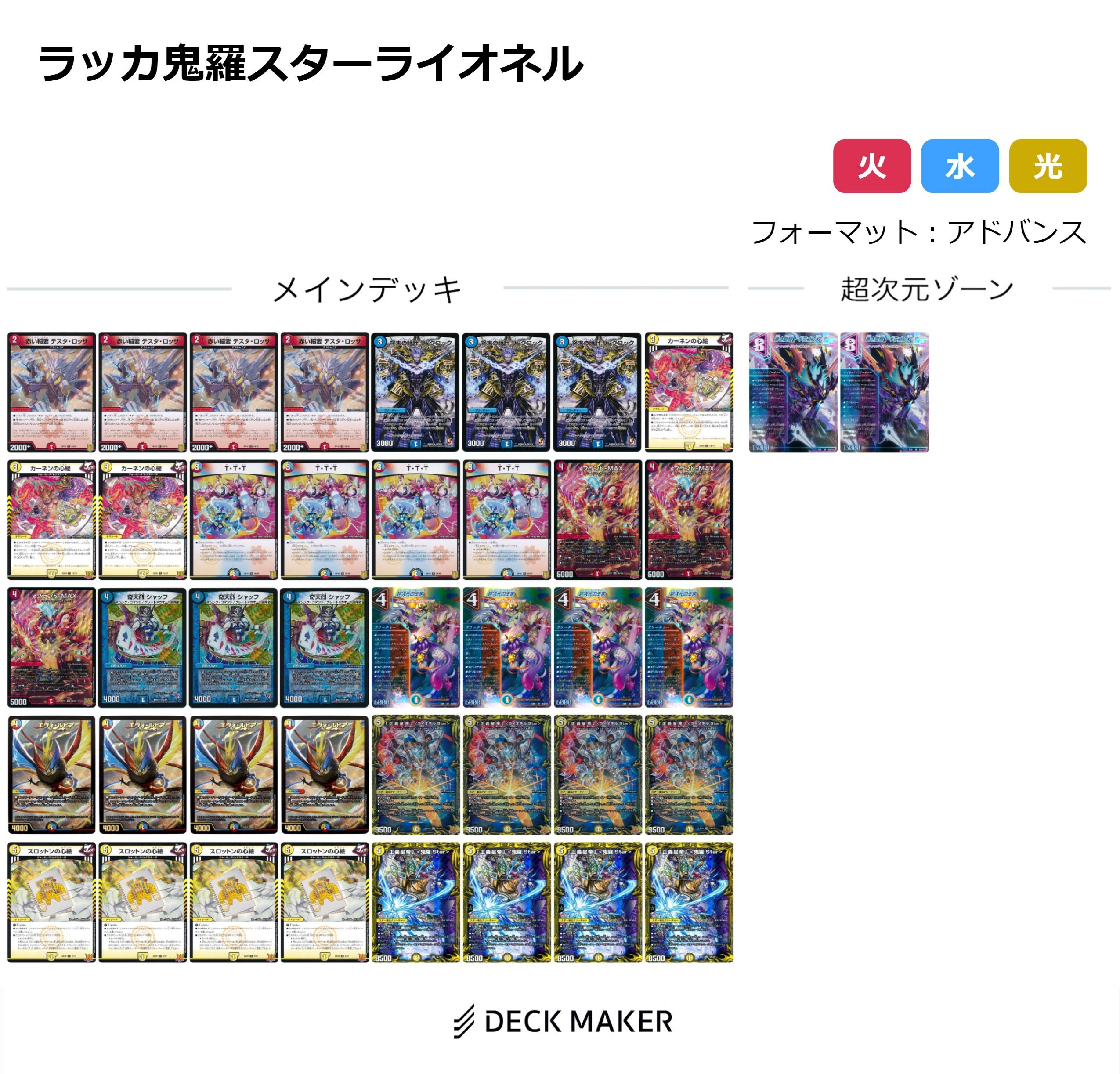 デュエルマスターズ】DMGP2023-1st優勝は『ラッカ鬼羅スターライオネル