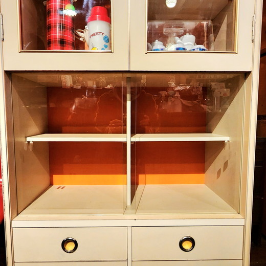 レトロポップなアーチ窓のキャビネット（食器棚） - [Sold Out]過去の