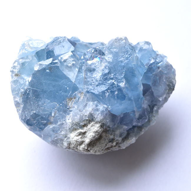 セレスタイト・エッグ ジオード 天使の卵 虹＆クリスタル マダガスカル