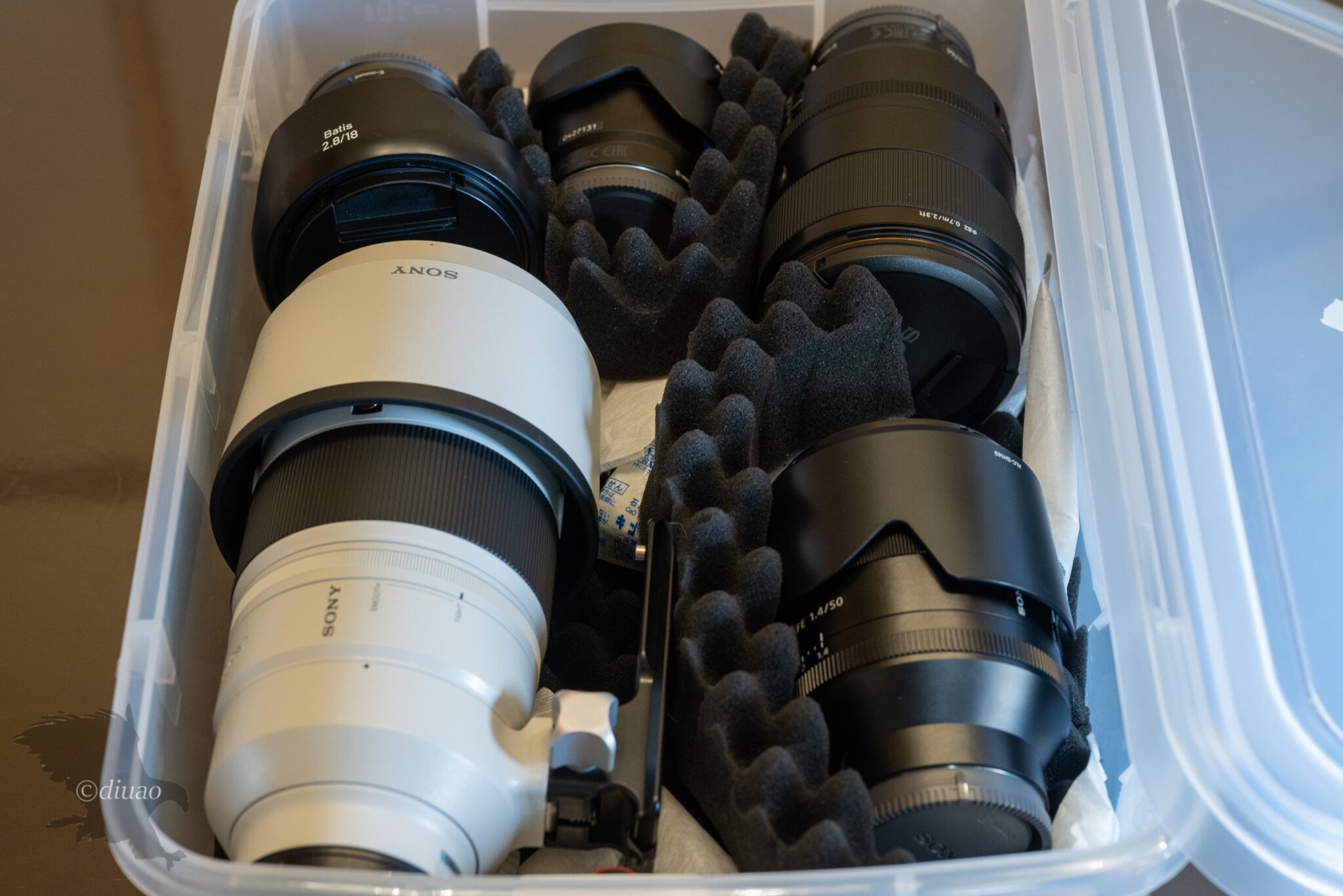 ドライボックス】レンズ5本を寝かせて置ける収納ボックスのご紹介