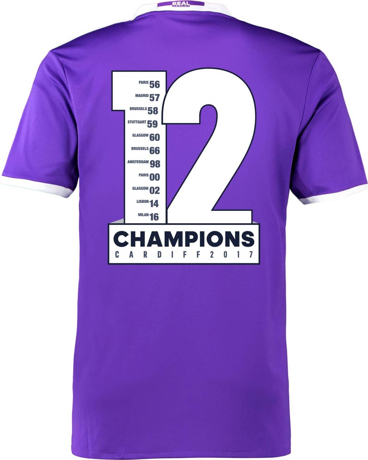 レアル・マドリード 16-17 チャンピオンズリーグ優勝記念Tシャツ - ユニ11