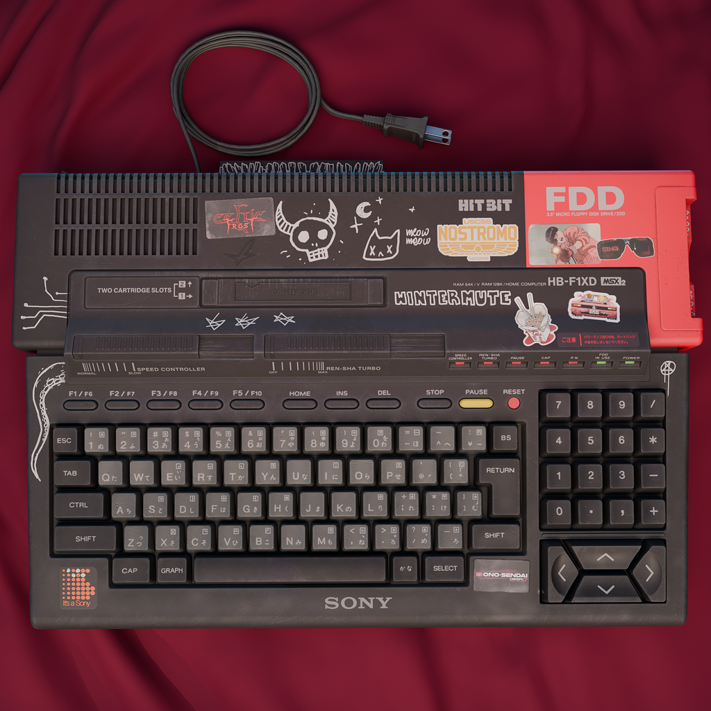 Sony HB-F1XD Home Computer - Finished Projects - Blender Artists