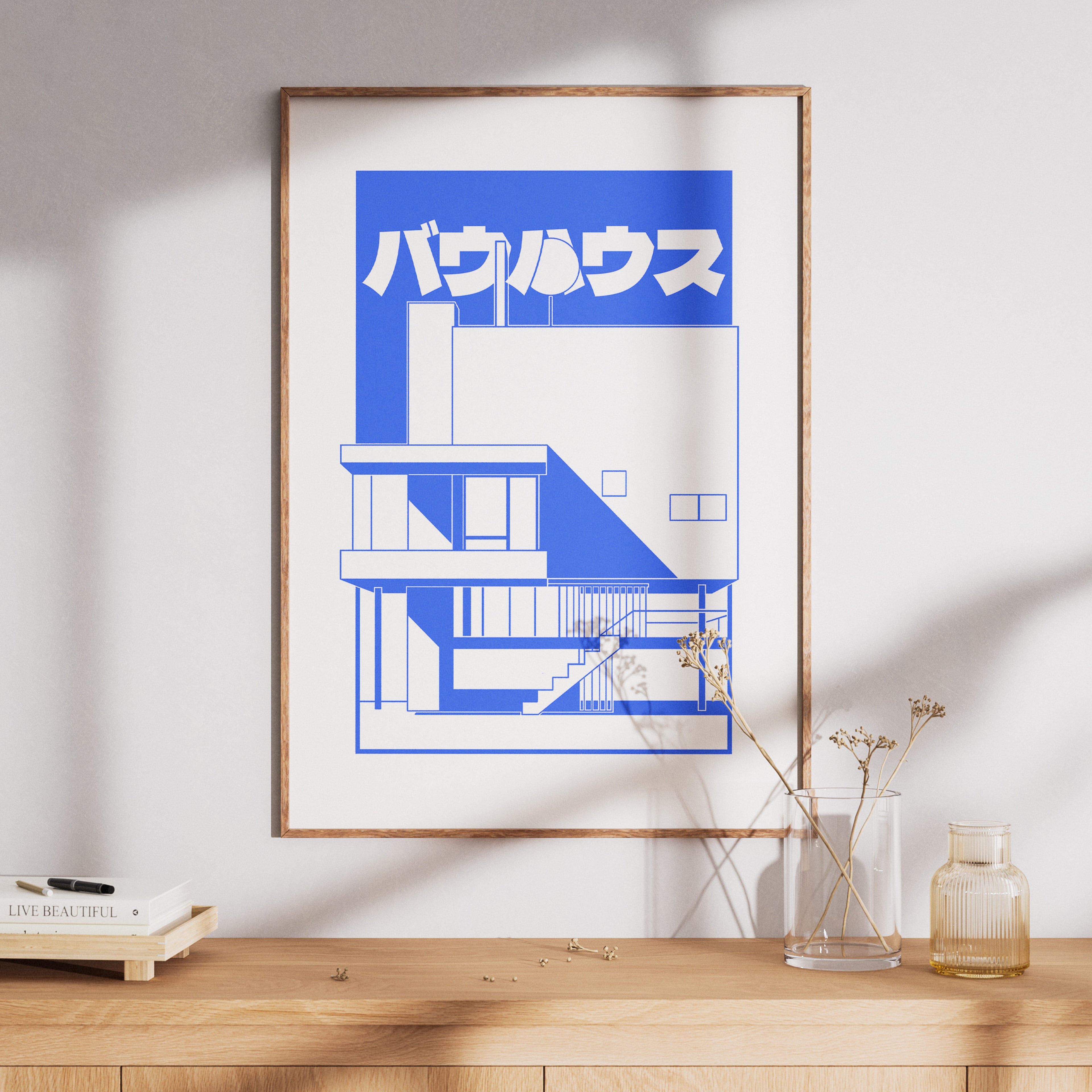 Bauhaus I バウハウス Print – Blau