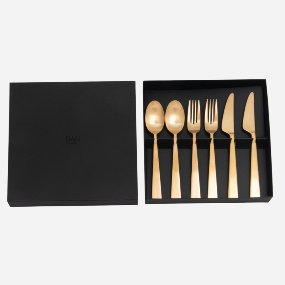 DAN】カトラリーセット 6P ゴールド – ブランシェストア