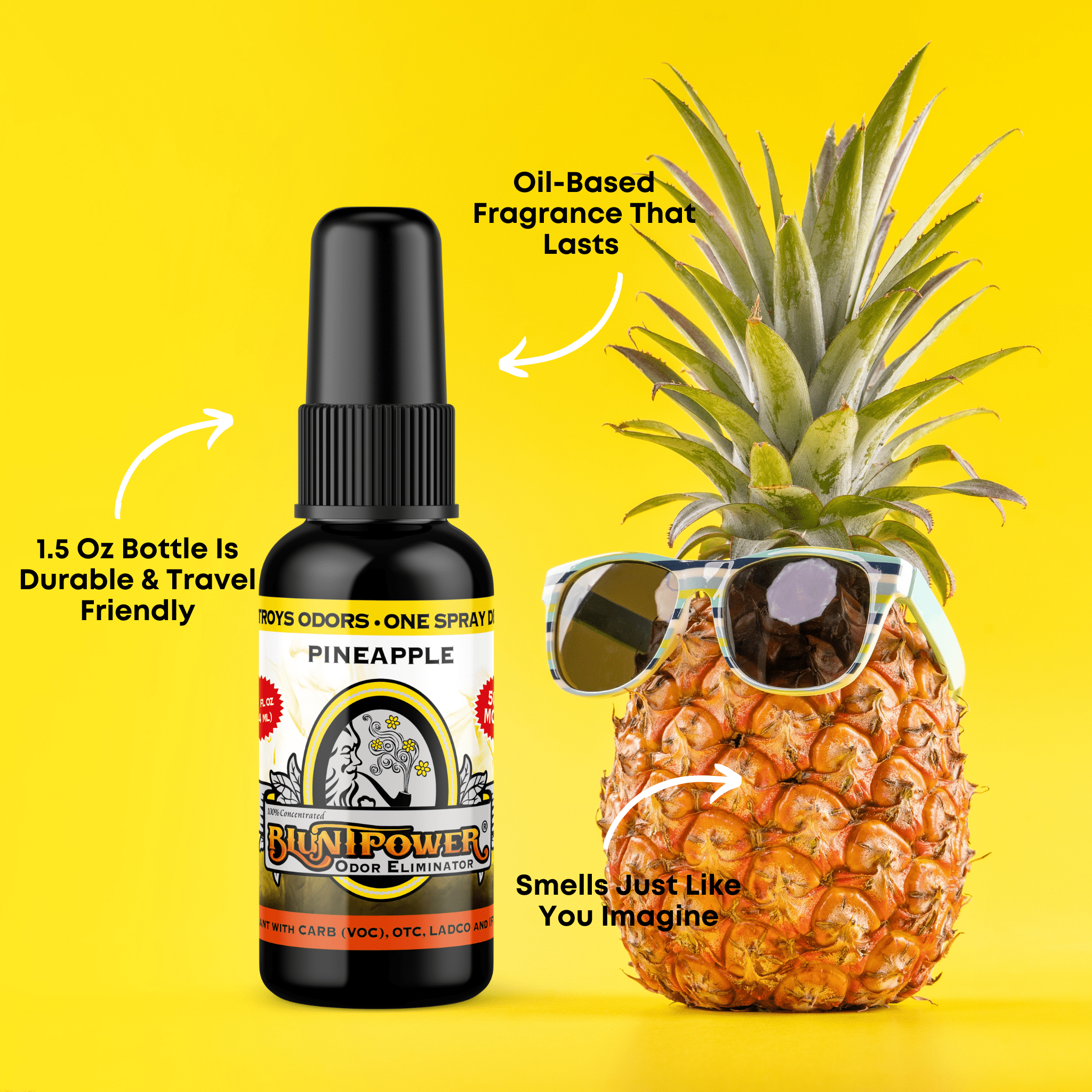 Pineapple Long Lasting Air Freshener Spray – BluntPower Air Freshener