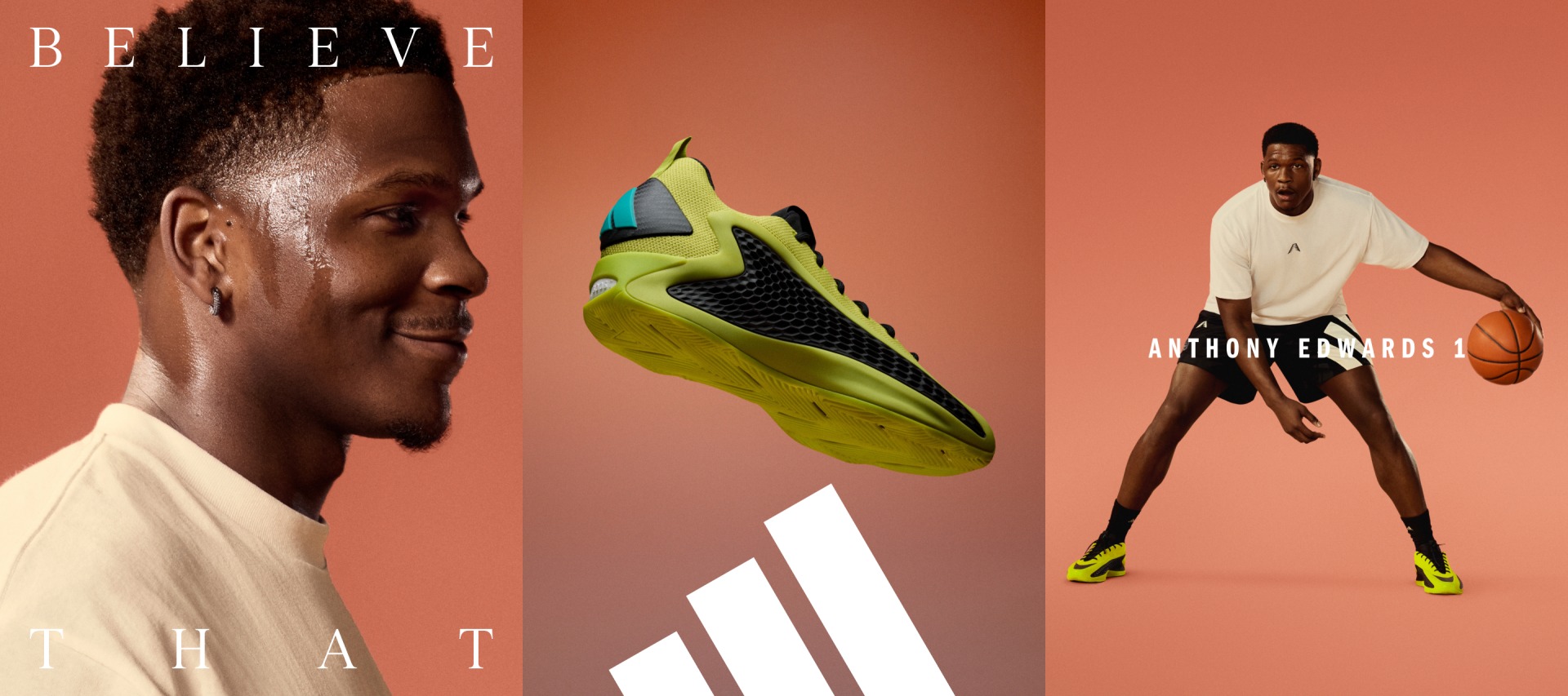 adidas Anthony Edwards 1 Low Basketball Shoes - Green | Free