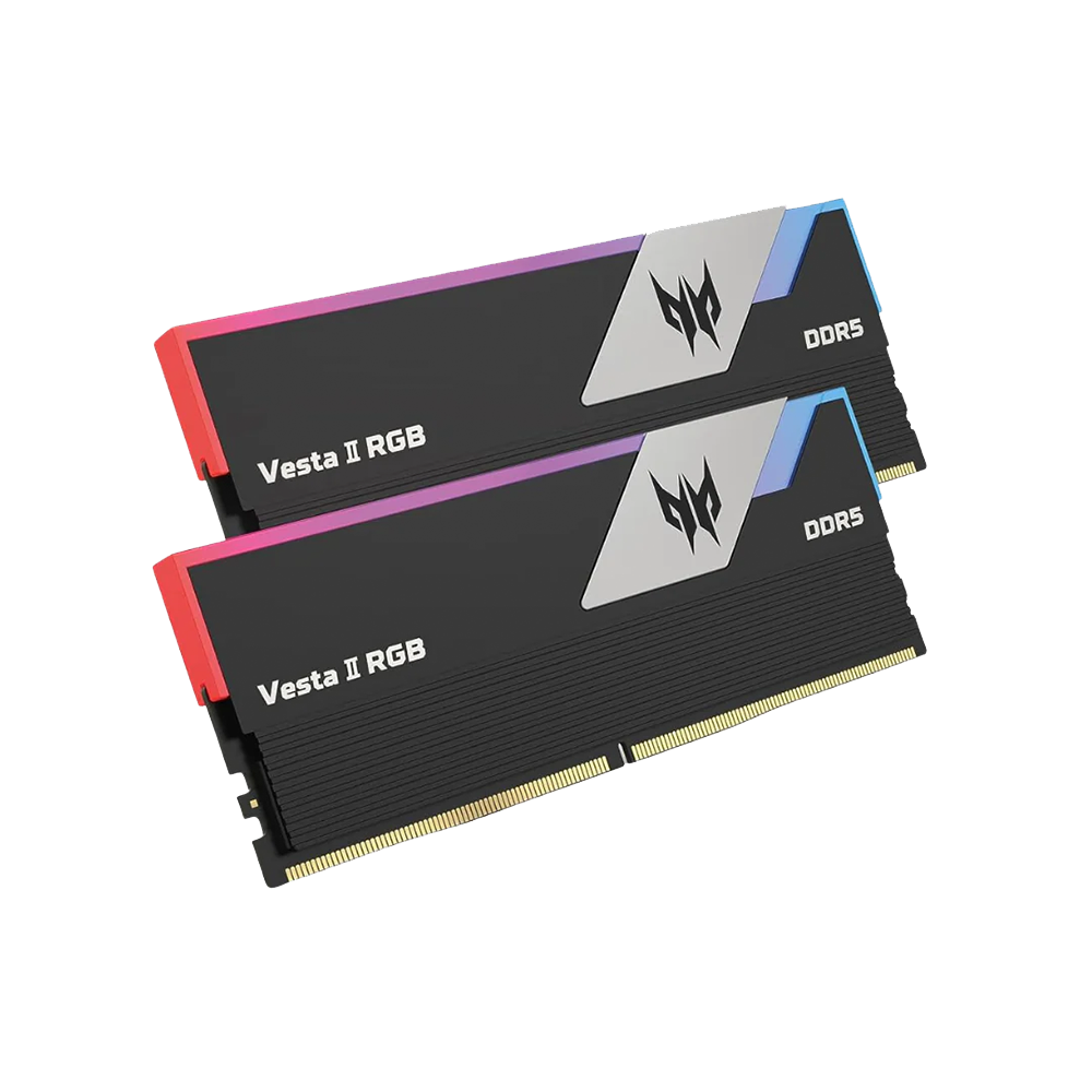 Acer Predator Vesta II RGB DDR5 6000MHz 32GB [2x16GB] DIMM Memory [Sil
