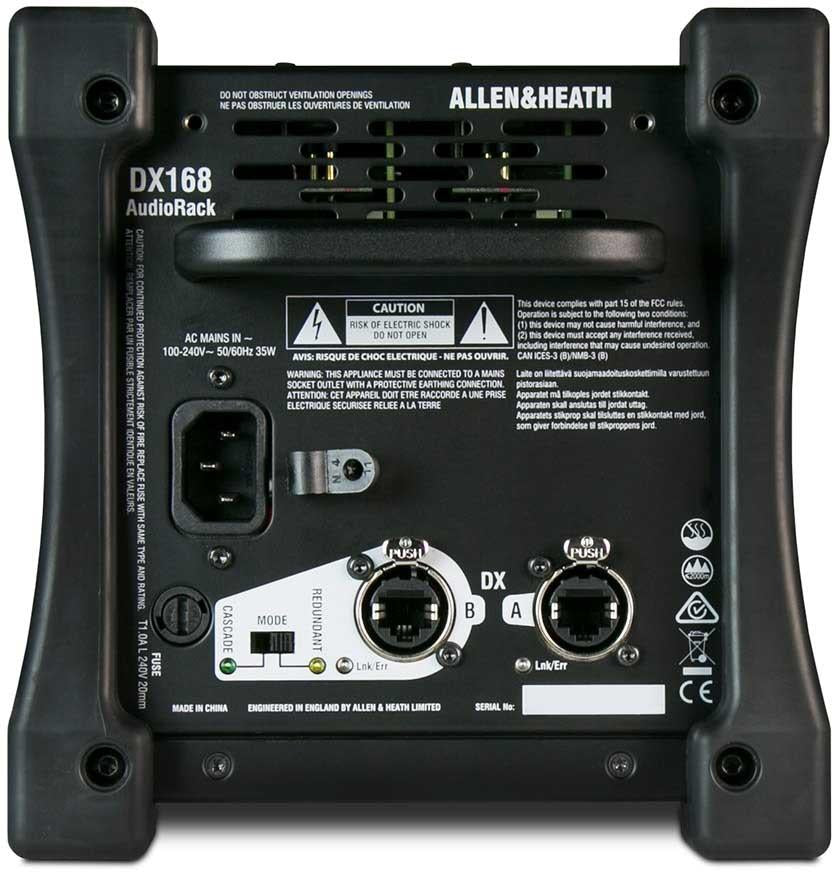 Allen & Heath DX168 Portable DX I/O Stagebox Expander 16x8 I/O