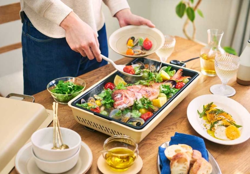 フラットホットプレートの通販 | BRUNO最薄・パワフル高温設計・防滴