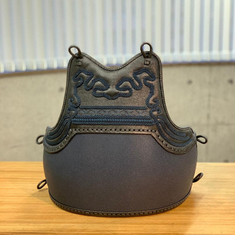 60本竹胴 紺乾漆塗り 関東飾り×波千鳥(濃紺×鉄紺) – BUSHIZO