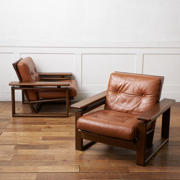 ドイツ製 ヴィンテージ シングルソファ 本革 カントリー ドイツ製