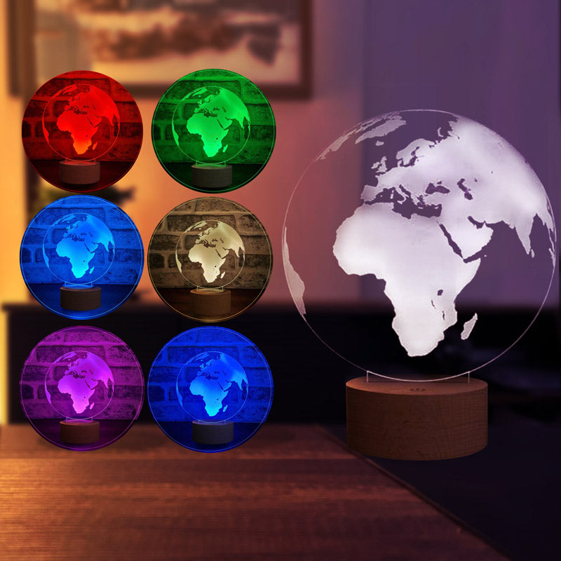 3D World Map Led Table Lamp | Bylamp