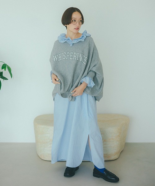 セール】《高山都さんコラボ》Wフリルカラーワンピース[プチサイズあり