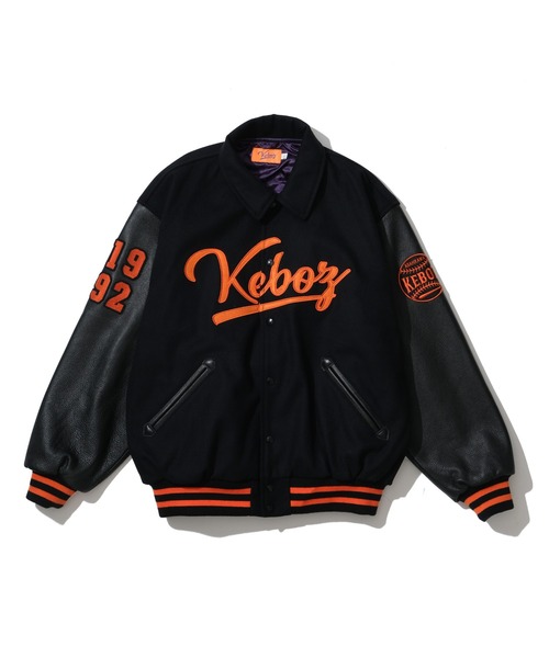 KEBOZ（ケボズ）の「MELTON & LEATHER VARSITY JACKET（スタジャン