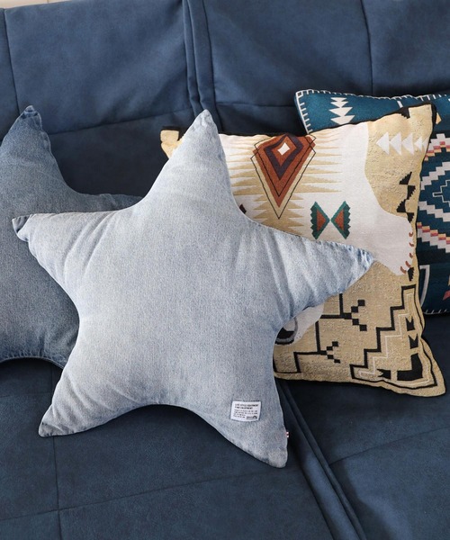 BAYFLOW／デニムスタークッション（クッション/クッションカバー