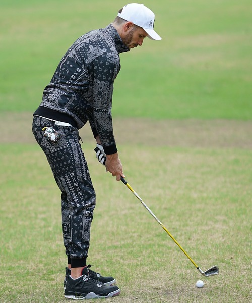 DIVINER GOLF】ゴルフ セットアップ メンズ ペイズリー柄 スタンド