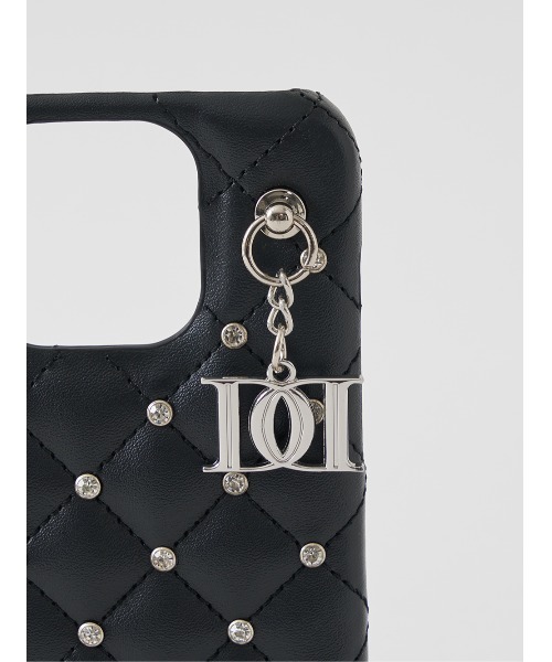 キルティングビジューDDチャームiPhoneケース（スマホケース/カバー