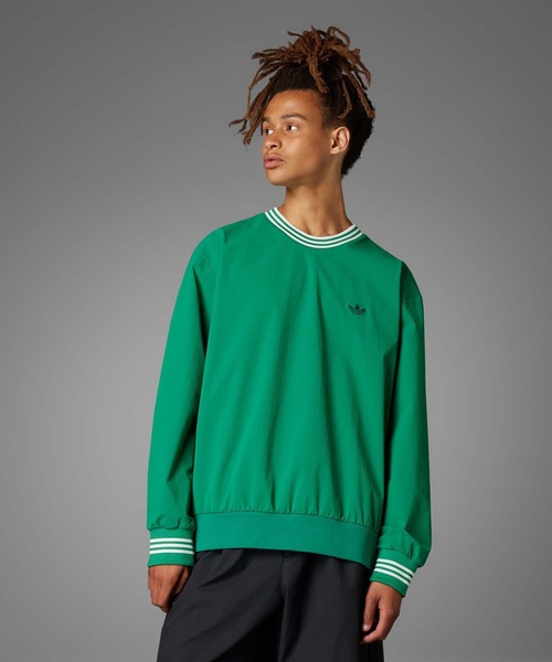 adidas（アディダス）の「ROLLING LINKS 撥水 クルーネックウィンド