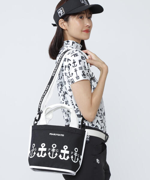 セール】【PEARLY GATES】ロゴアンカー柄カートバッグ (UNISEX
