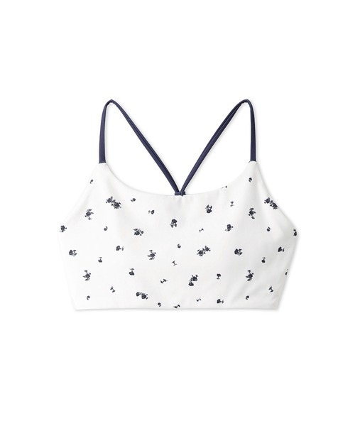 emmi（エミ）の「【emmi yoga】ミニフラワーUVカットブラトップ