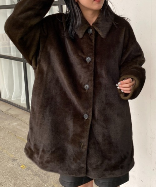 JEANASIS（ジーナシス）の「ファーステンカラーコート/166774（ステン