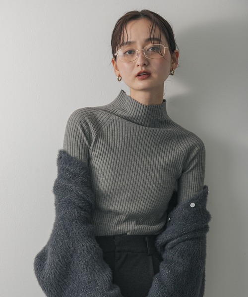 セール】『一部WEB限定カラー』『毛玉防止』ストレッチリブハイネック