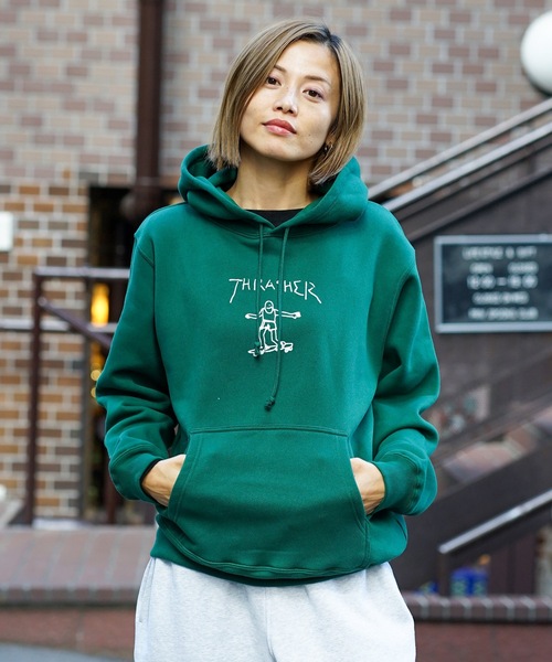 GONZ ART HOODIE SWEAT PARKA/スラッシャーマークゴンザレス10oz