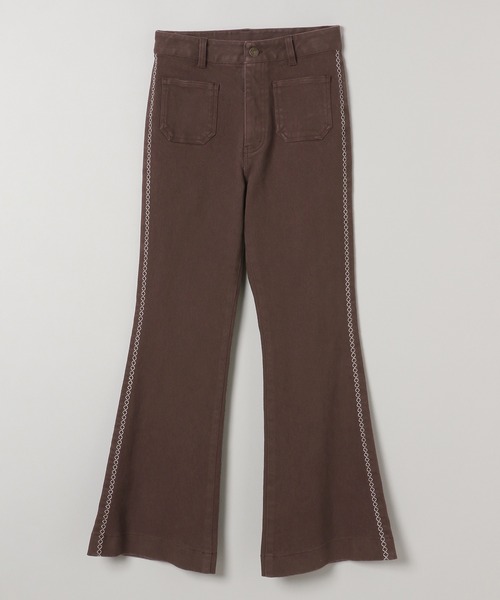 JEANASIS（ジーナシス）の「クロスシシュウフレアパンツ/150645