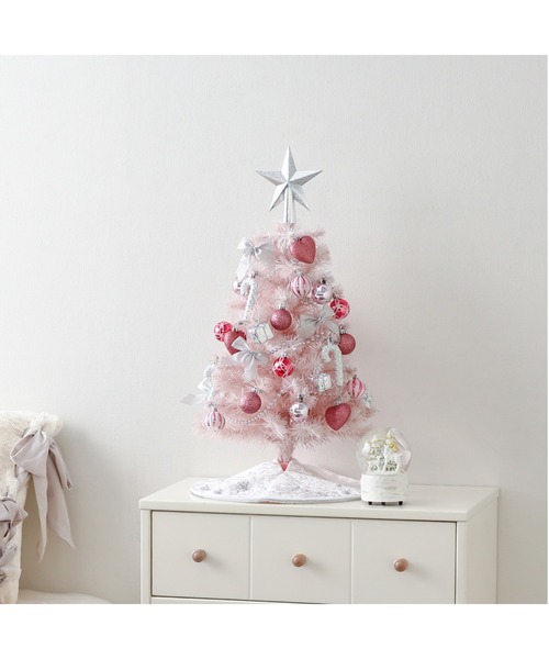 セール】クリスマスツリー スターターセット 60cm ピンク（インテリア