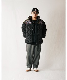 CALEE（キャリー）の「QUILTING NYLON PADDED JACKET（ナイロン