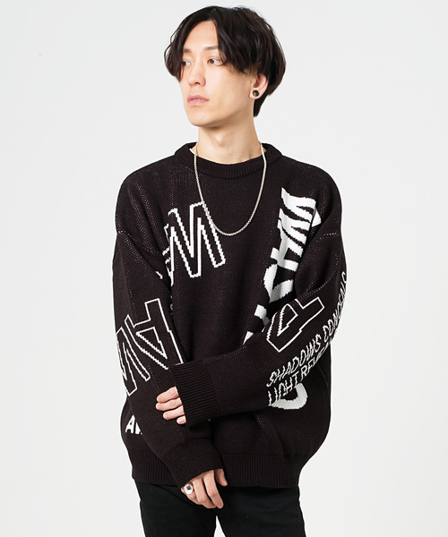 FUGA（フーガ）の「ジャガード文字ニット（ニット/セーター）」 - WEAR