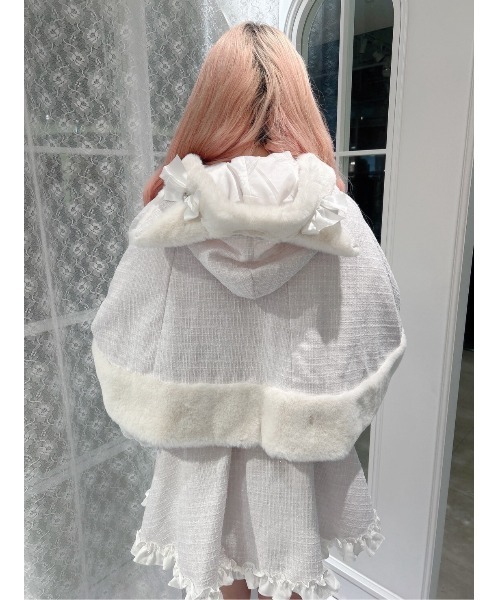 セール】ネコちゃんキラキラツイードポンチョ（ポンチョ）｜Ank Rouge