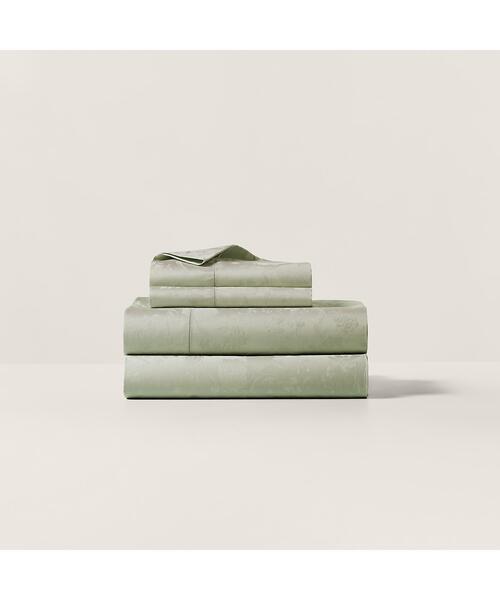 オーガニック コットン Bethany ジャカード ボックスシーツ/キング