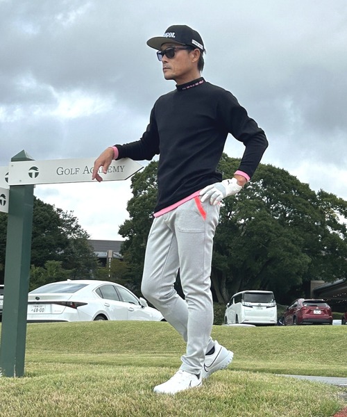 ストレッチ ポンチ ジャージ素材 ポケット ラインゴルフウェア