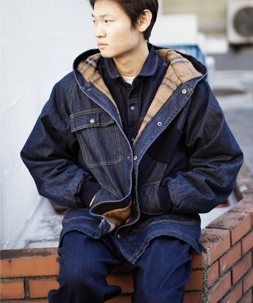 中ワタデニム/カツラギフードジャケット | ジムマスター（gym master