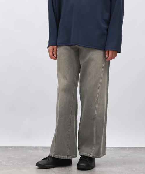 セール】ツイストデザインデニムパンツ/143975（デニムパンツ