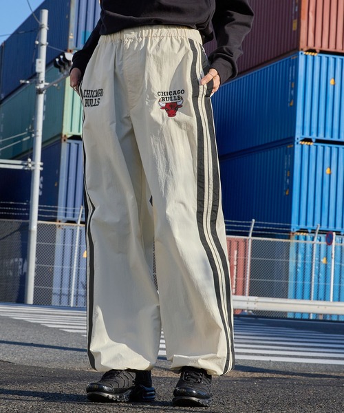 NBA/エヌビーエー 別注 チームロゴ刺繍 サイドライン ドロスト撥水