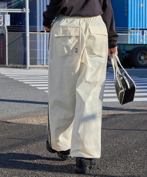 NBA/エヌビーエー 別注 チームロゴ刺繍 サイドライン ドロスト撥水