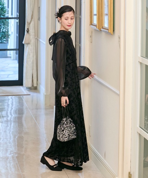 forksy.】【オケージョン対応】フロッキーベロア切り替えボリューム