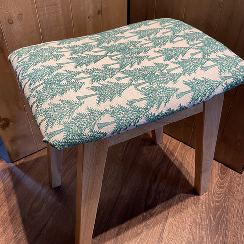 ☆製作実績累計1000脚を超えました。新作2025森林柄 刺繍生地 北欧