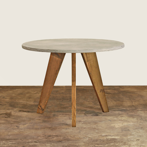 ◇送料無料◇ 円形｜ラウンドテーブル｜丸テーブル｜薄塗りモルタル