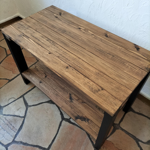 ウッドラック 2段 ブラック 棚 収納 2段ラック 木目調 木製ラック