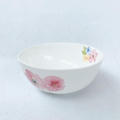 ポーセラーツ】フラワー柄ボウル4点セット お椀・ボウル・鉢 amica