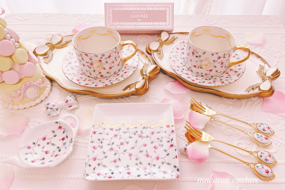 ローズ柄ティーセット 6点セット ティーカップ macaron couture 通販