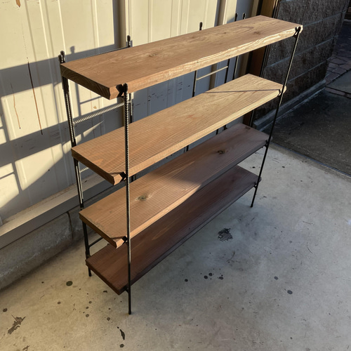 新商品‼️大人気‼️ 手作りアイアン家具 アイアンシェルフ折り畳み