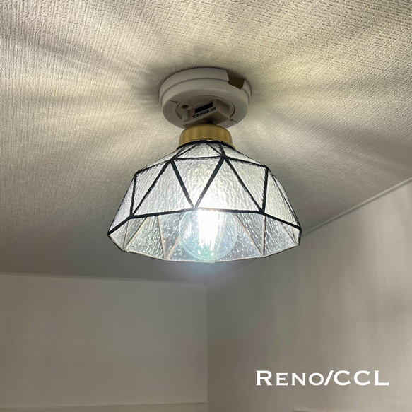 シーリングライト 照明 Reno/CCL ステンドグラス ランプシェード E26