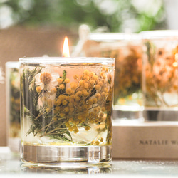 数量限定》ミモザキャンドル・オーガニックアロマ・再販 キャンドル