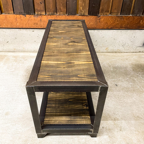 アイアンシューズラックB ［幅900㎜］シューズラック 植物棚