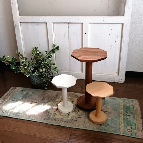 高さ20センチ】木製飾り台 スツール 「Stool No.1」(TOLL 200タイプ
