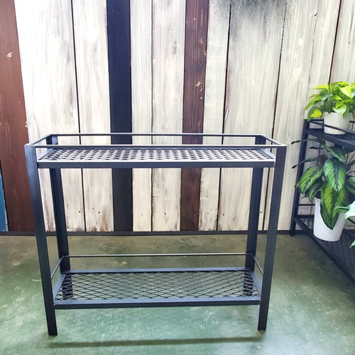 観葉植物 ラック》エキスパンドメタル / 植物棚 フラワースタンド